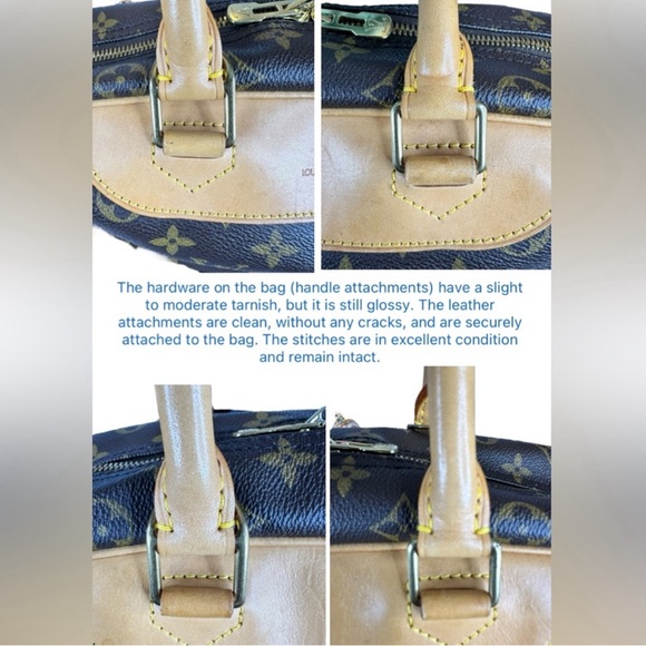 135 Louis Vuitton Monogram Deauville Handbag - Picture 9 of 16